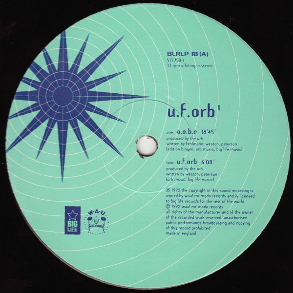 The Orb - U.F.Orb | Big Life (BLRLP 18) - 3