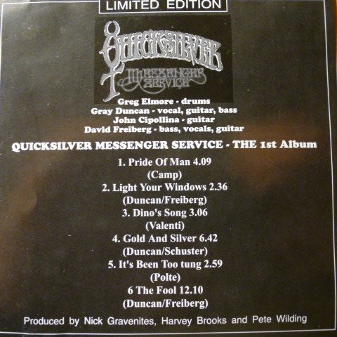 Quicksilver Messenger Service - Quicksilver Messenger Service | Limited Edition (MRCD 009) - 2