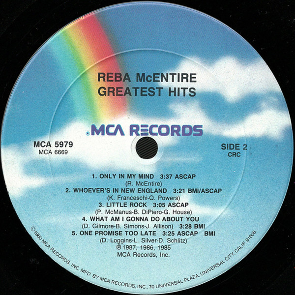 Reba McEntire - Greatest Hits | MCA Records (MCA 5979) - 4 Reba McEntire - Greatest Hits | MCA Records (MCA 5979) - 4