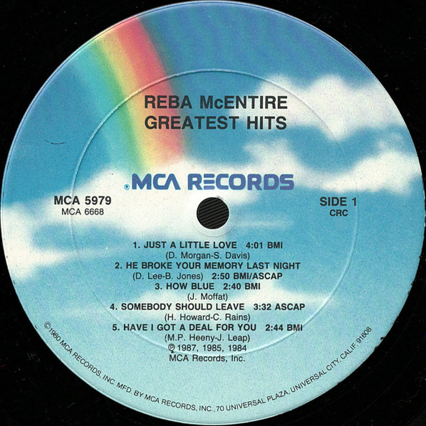 Reba McEntire - Greatest Hits | MCA Records (MCA 5979) - 3 Reba McEntire - Greatest Hits | MCA Records (MCA 5979) - 3