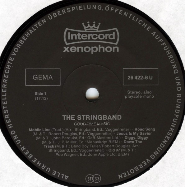 The Stringband - Good Time Music | Xenophon (26 422-6 U) - 3 The Stringband - Good Time Music | Xenophon (26 422-6 U) - 3