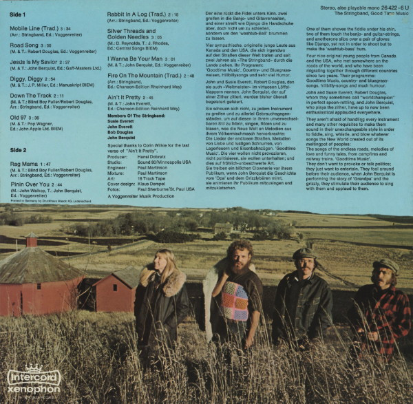 The Stringband - Good Time Music | Xenophon (26 422-6 U) - 2 The Stringband - Good Time Music | Xenophon (26 422-6 U) - 2