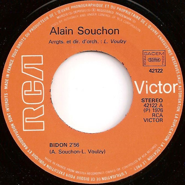 Alain Souchon - Bidon | RCA Victor (42122) - 3