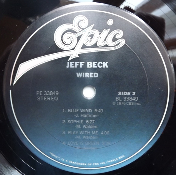 Jeff Beck - Wired | Epic (PE 33849) - 4 Jeff Beck - Wired | Epic (PE 33849) - 4
