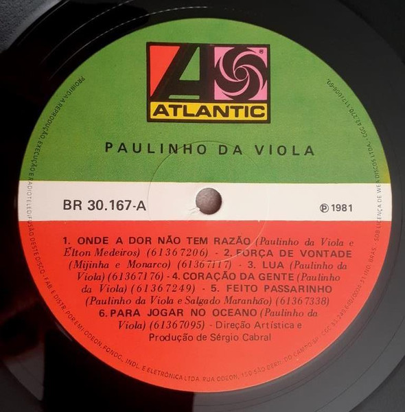 Paulinho Da Viola - Paulinho Da Viola | Atlantic (30167) - 4