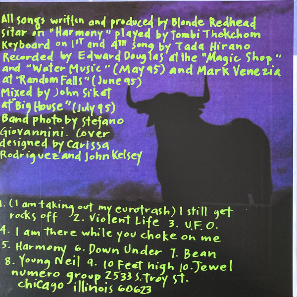 Blonde Redhead - La Mia Vita Violenta | Numero Group (NUM902) - 2