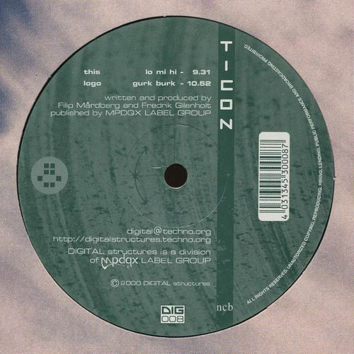 Ticon - Gurk Burk / Lo Mi Hi | Digital Structures (DIG 008)