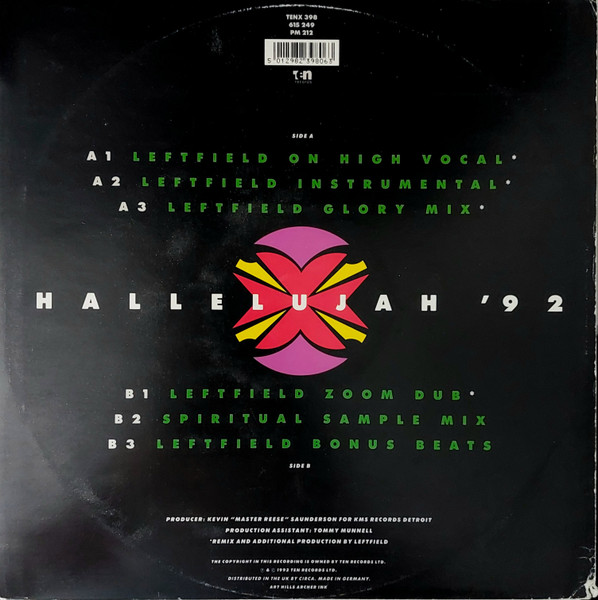 Inner City - Hallelujah '92 | 10 Records (TENX 398) - 2 Inner City - Hallelujah '92 | 10 Records (TENX 398) - 2