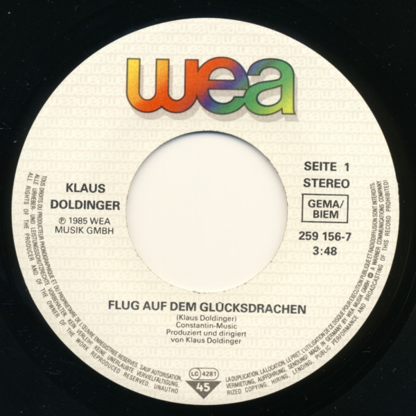 Klaus Doldinger - Flug Auf Dem Glücksdrachen | WEA (259 156-7) - 3