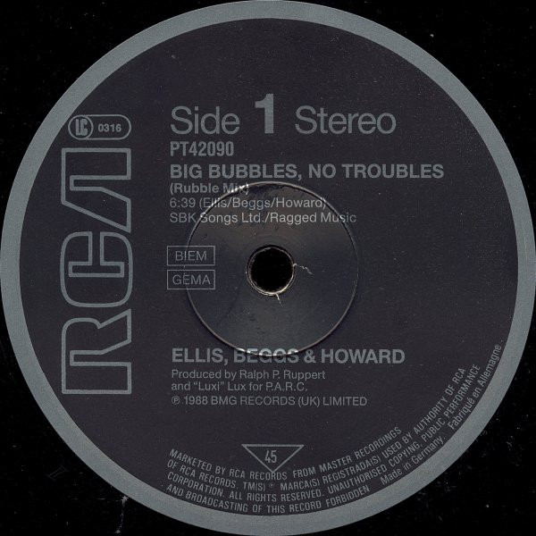 Ellis, Beggs & Howard - Big Bubbles, No Troubles | RCA (PT 42290) - 3 Ellis, Beggs & Howard - Big Bubbles, No Troubles | RCA (PT 42290) - 3