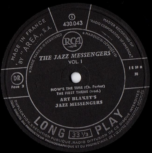 Art Blakey & The Jazz Messengers - Au Club St. Germain Vol. 1 | RCA (430.043) - 4 Art Blakey & The Jazz Messengers - Au Club St. Germain Vol. 1 | RCA (430.043) - 4