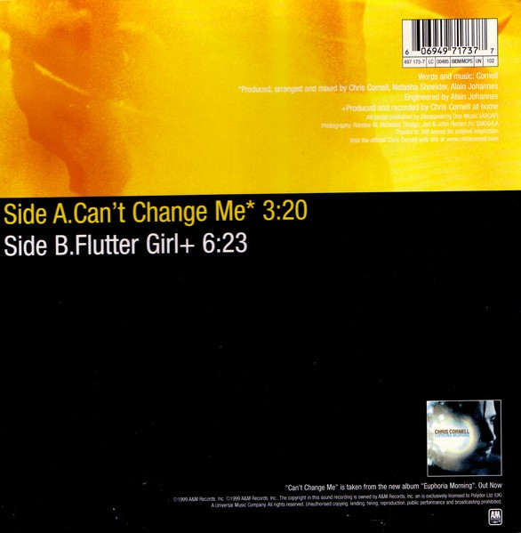 Chris Cornell - Can't Change Me | A&M Records (497 173-7) - 2