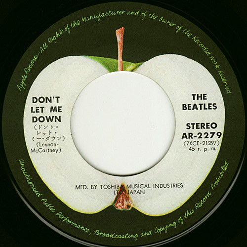 The Beatles = The Beatles - ゲット・バック / ドント・レット・ミー・ダウン = Get Back / Don't Let Me Down =ドント・レット・ミー・ダウン) | Apple Records (AR-2279) - 4
