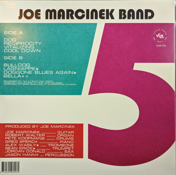 Joe Marcinek Band - 5 | Vintage League Music (VLM 078) - 2 Joe Marcinek Band - 5 | Vintage League Music (VLM 078) - 2