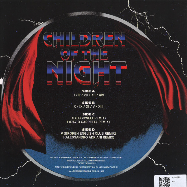 Children Of The Night , Alejandro Barba ,& Pierre Labret - Children Of The Night | Mannequin Records (MNQ171LP) - 2 Children Of The Night , Alejandro Barba ,& Pierre Labret - Children Of The Night | Mannequin Records (MNQ171LP) - 2