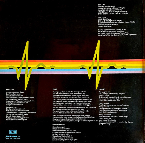 Pink Floyd - The Dark Side Of The Moon | Harvest (3C 064-05249) - 2 Pink Floyd - The Dark Side Of The Moon | Harvest (3C 064-05249) - 2