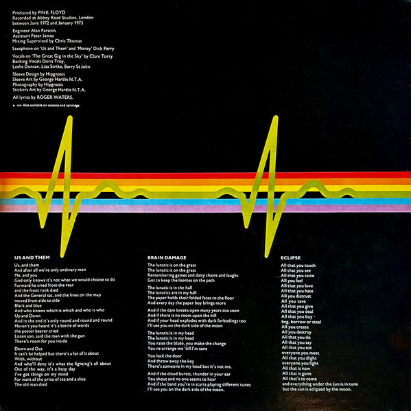 Pink Floyd - The Dark Side Of The Moon | Harvest (3C 064-05249) - 3 Pink Floyd - The Dark Side Of The Moon | Harvest (3C 064-05249) - 3