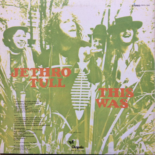 Jethro Tull - This Was | Chrysalis (CHYL 1041) - 2