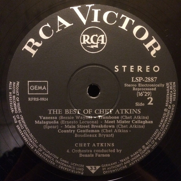 Chet Atkins - The Best Of Chet Atkins | RCA Victor (LSP-2887) - 4 Chet Atkins - The Best Of Chet Atkins | RCA Victor (LSP-2887) - 4