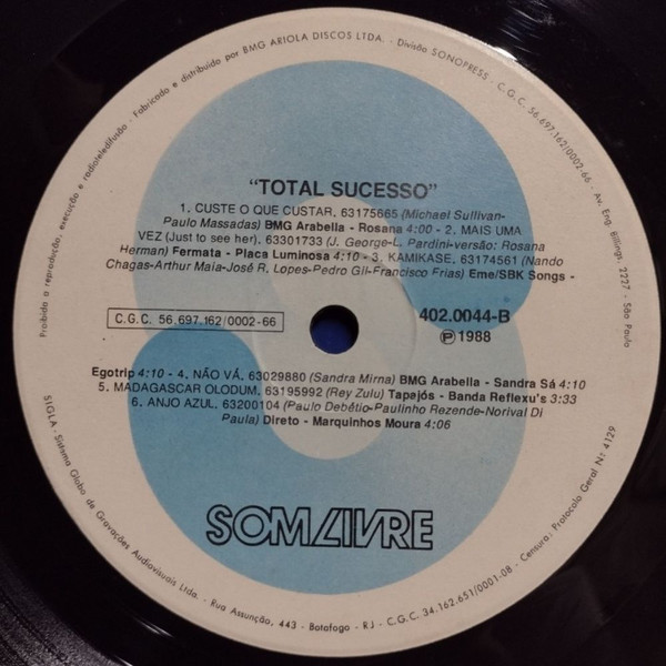 Various - Total Sucesso | Som Livre (402.0044) - 3 Various - Total Sucesso | Som Livre (402.0044) - 3