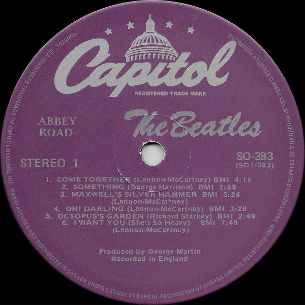 The Beatles - Abbey Road | Capitol Records (SO-383) - 3