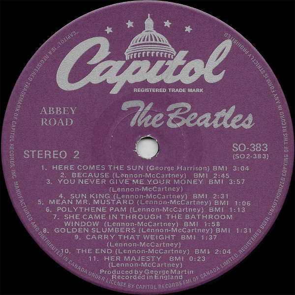 The Beatles - Abbey Road | Capitol Records (SO-383) - 4