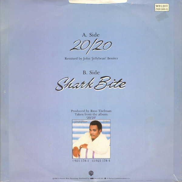 George Benson - 20/20 (Jellybean Remix) | Warner Bros. Records (W9120(T))