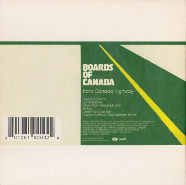 Boards Of Canada - Trans Canada Highway | Warp Records (WAP200CD) - 2