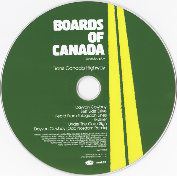 Boards Of Canada - Trans Canada Highway | Warp Records (WAP200CD) - 4