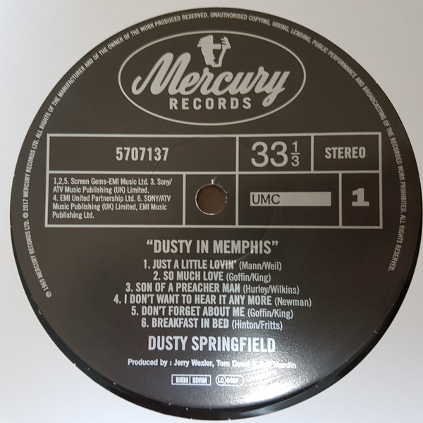 Dusty Springfield - Dusty In Memphis | Mercury (5707137) - 3