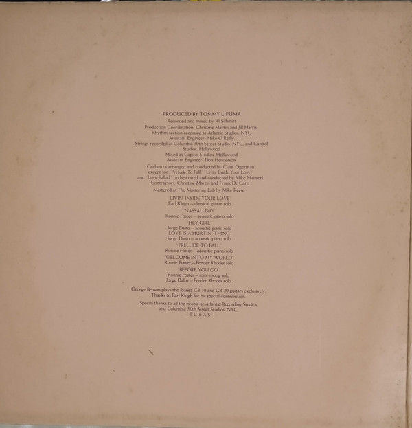 George Benson - Livin' Inside Your Love | Warner Bros. Records (26.028/029) - 3