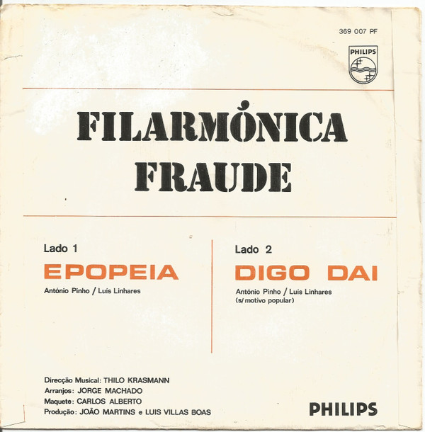 Filarmónica Fraude - Epopeia | Philips (369 007 PF) - 2