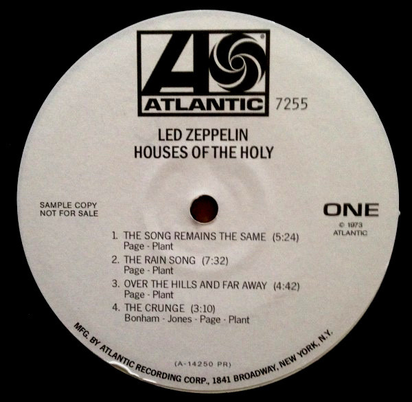 Led Zeppelin - Houses Of The Holy | Atlantic (SD 7255) - 3 Led Zeppelin - Houses Of The Holy | Atlantic (SD 7255) - 3
