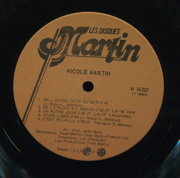 Nicole Martin - Ne T'en Va Pas | Les Disques Martin (M 16207) - 4 Nicole Martin - Ne T'en Va Pas | Les Disques Martin (M 16207) - 4