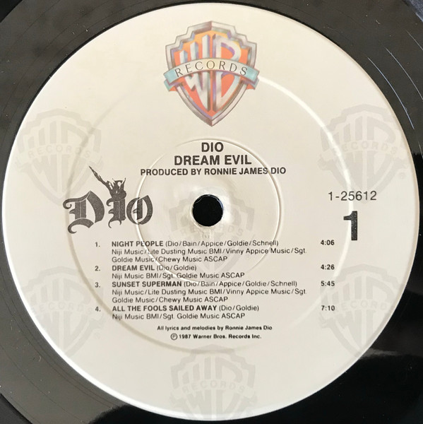 Dio - Dream Evil | Warner Bros. Records (1-25612) - 4 Dio - Dream Evil | Warner Bros. Records (1-25612) - 4