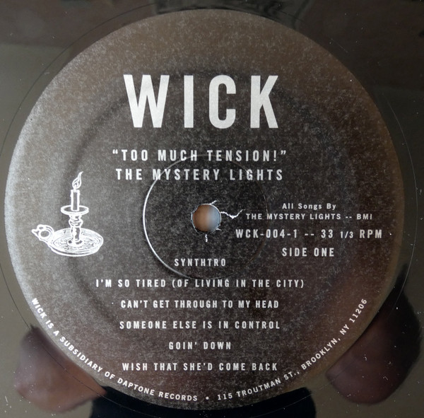 The Mystery Lights - Too Much Tension! | Wick Records (WCK-004) - 3 The Mystery Lights - Too Much Tension! | Wick Records (WCK-004) - 3
