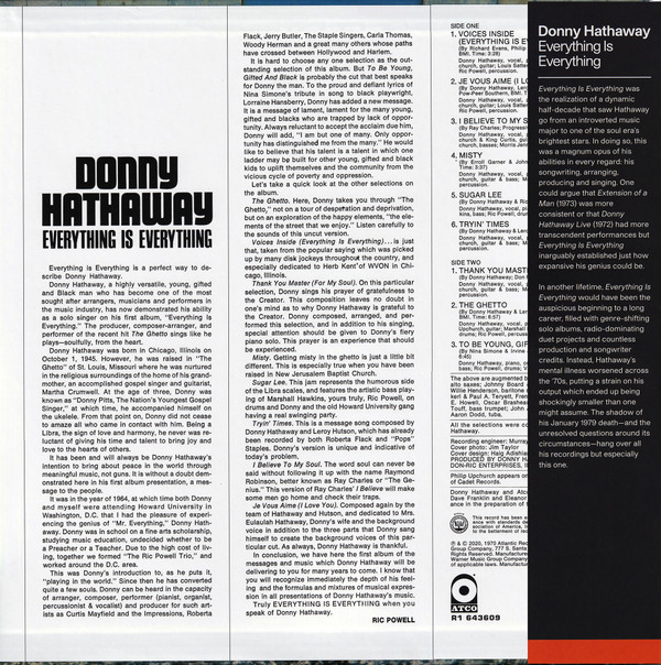 Donny Hathaway - Everything Is Everything | ATCO Records (R1 643609) - 2 Donny Hathaway - Everything Is Everything | ATCO Records (R1 643609) - 2