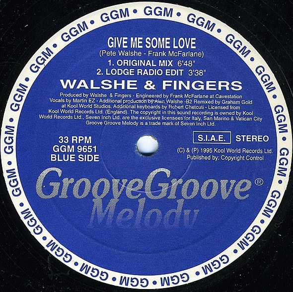 Walshe & Fingers - Give Me Some Love | Groove Groove Melody (GGM 9651)