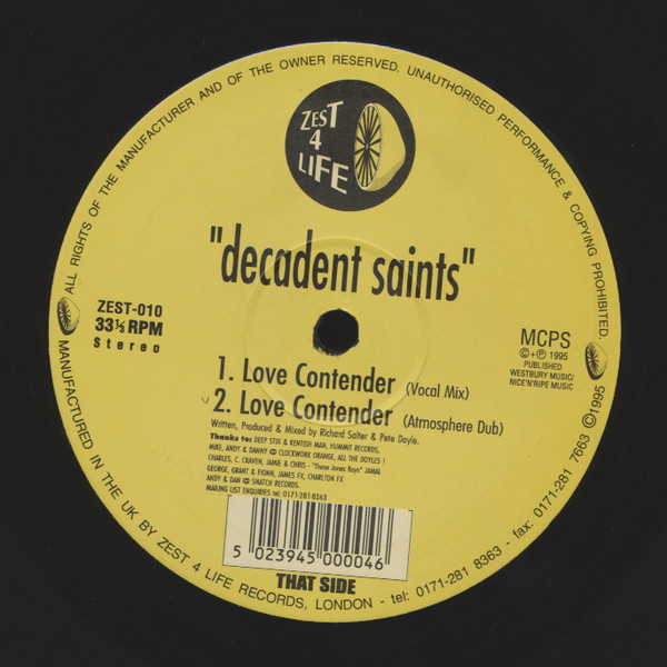 Decadent Saints - 10,000 Mikes | Zest 4 Life (ZEST-010) - 2