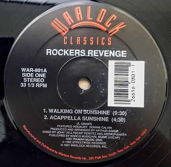 Rockers Revenge - Walking On Sunshine | Warlock Classics (WAR-801)