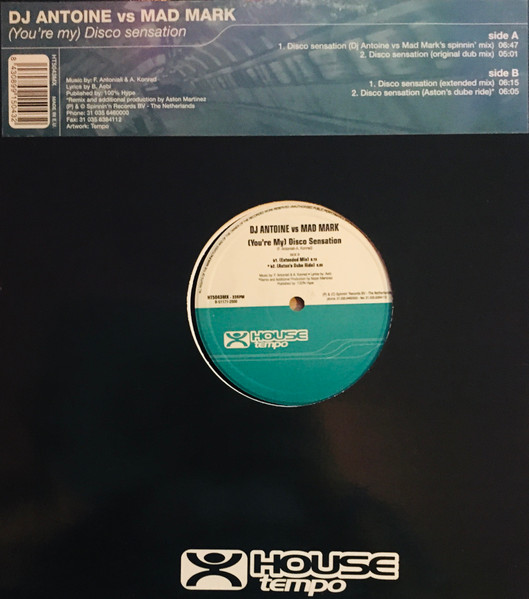 DJ Antoine Vs. Mad Mark - (You're My) Disco Sensation | House Tempo (HT5043MX) - main