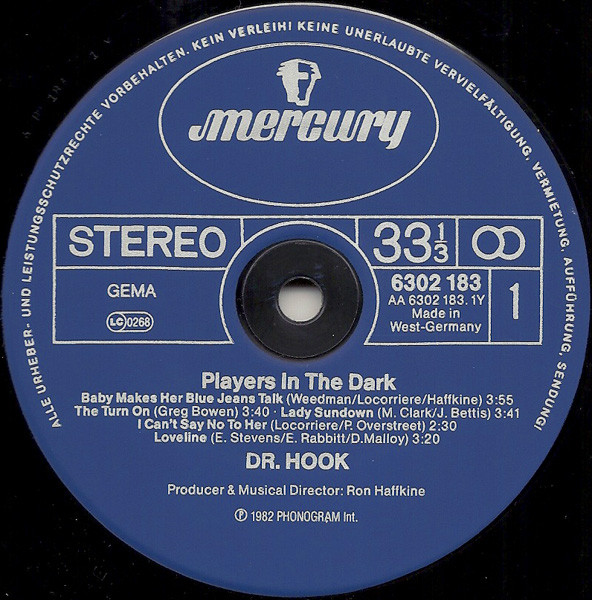 Dr. Hook - Players In The Dark | Mercury (6302 183) - 3