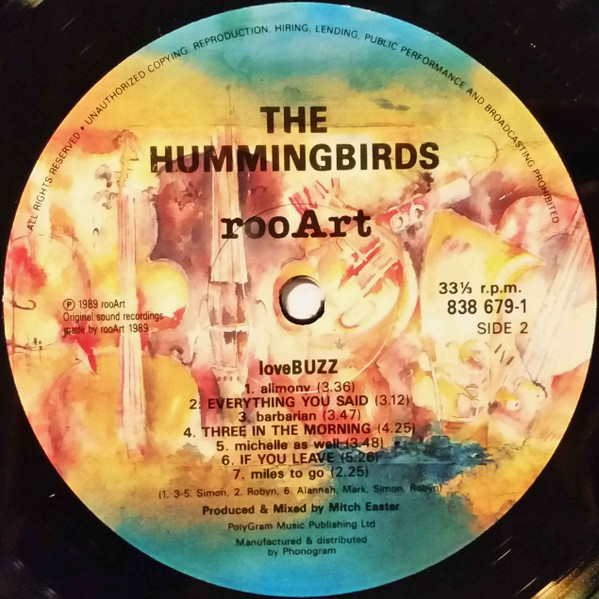 The Hummingbirds - Lovebuzz | rooArt (838679-1) - 4