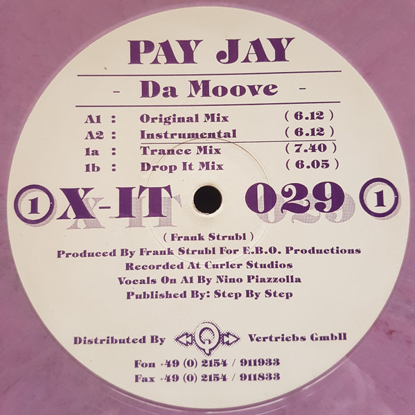 Pay Jay - Da Moove | X-IT Records (X-IT 029) - 2