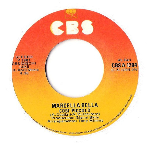 Marcella Bella - Canto Straniero | CBS (CBS A 1284) - 4