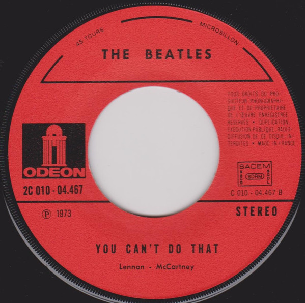 The Beatles - Can't Buy Me Love /  You Can't Do That | Odeon (2C 010-04.467) - 4