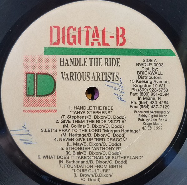 Various - Handle The Ride | Digital-B (BWDLP-0003) - 3 Various - Handle The Ride | Digital-B (BWDLP-0003) - 3