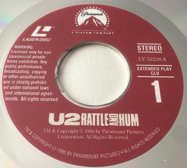 U2 - Rattle & Hum | Paramount Pictures (LV 32228-A) - 3 U2 - Rattle & Hum | Paramount Pictures (LV 32228-A) - 3