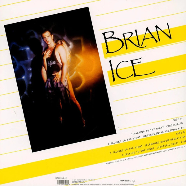 Brian Ice - Talking To The Night | ZYX Music (ZYX 1140-12) - 2 Brian Ice - Talking To The Night | ZYX Music (ZYX 1140-12) - 2