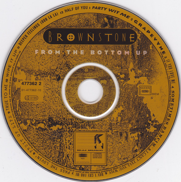 Brownstone - From The Bottom Up | MJJ Music (477362 2) - 4